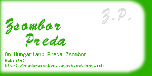 zsombor preda business card